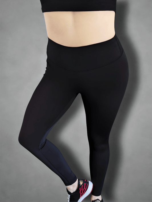28" Legging Noir Sculptant (Scrunch Butt) avec Poche Latérale et intérieur - Élomy